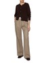 Figure View - Click To Enlarge - BRUNO MANETTI - Crewneck Cashmere Cardigan