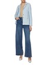 Figure View - Click To Enlarge - BRUNO MANETTI - Collared Pocket Cotton Blend Cardigan