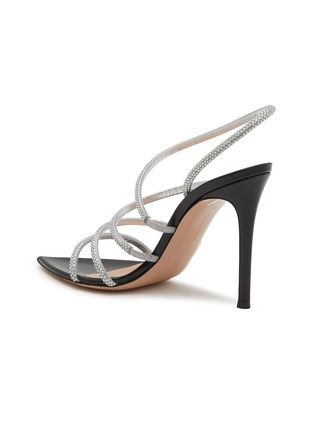  - GIANVITO ROSSI - Crystal Ettie 105 Leather Sandals