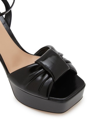 Detail View - Click To Enlarge - GIANVITO ROSSI - Paradì 70 Platform Leather Sandals