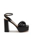 Main View - Click To Enlarge - GIANVITO ROSSI - Paradì 70 Platform Leather Sandals