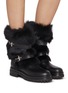 Figure View - Click To Enlarge - GIANVITO ROSSI - Maverick Motorcycle Leather Shearling Boots