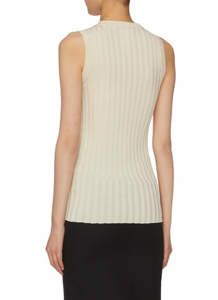 Back View - Click To Enlarge - FABIANA FILIPPI - Sleeveless Ribbed Knit Top