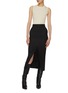 Figure View - Click To Enlarge - FABIANA FILIPPI - Sleeveless Ribbed Knit Top