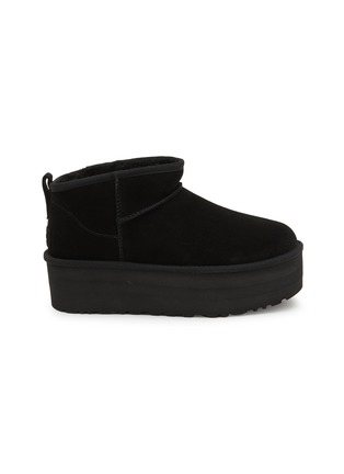 Main View - Click To Enlarge - UGG - Classic Ultra Mini Suede Platform Ankle Boots