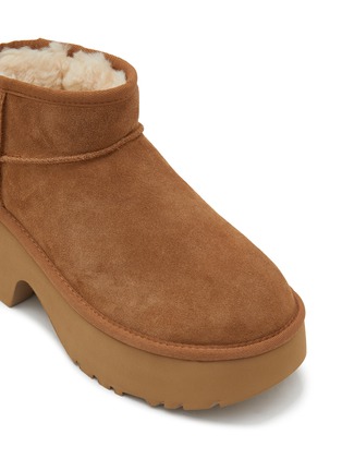 Detail View - Click To Enlarge - UGG - Classic Ultra Mini New Heights Suede Ankle Boots