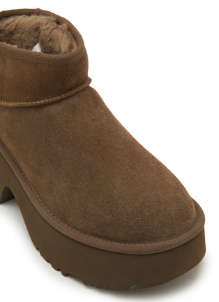 Detail View - Click To Enlarge - UGG - Classic Ultra Mini New Heights Suede Ankle Boots