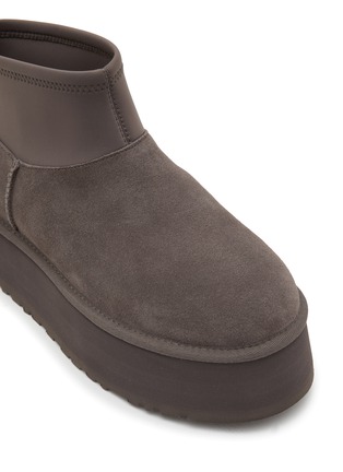 Detail View - Click To Enlarge - UGG - Classic Mini Dipper Ankle Platform Suede Boots