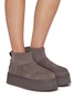 Figure View - Click To Enlarge - UGG - Classic Mini Dipper Ankle Platform Suede Boots