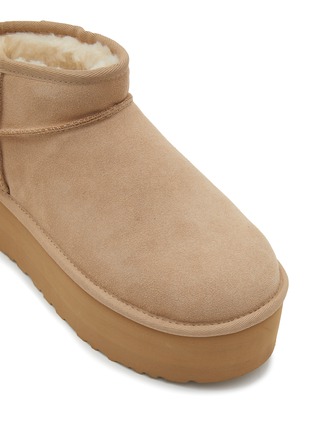 Detail View - Click To Enlarge - UGG - Classic Ultra Mini Suede Platform Ankle Boots