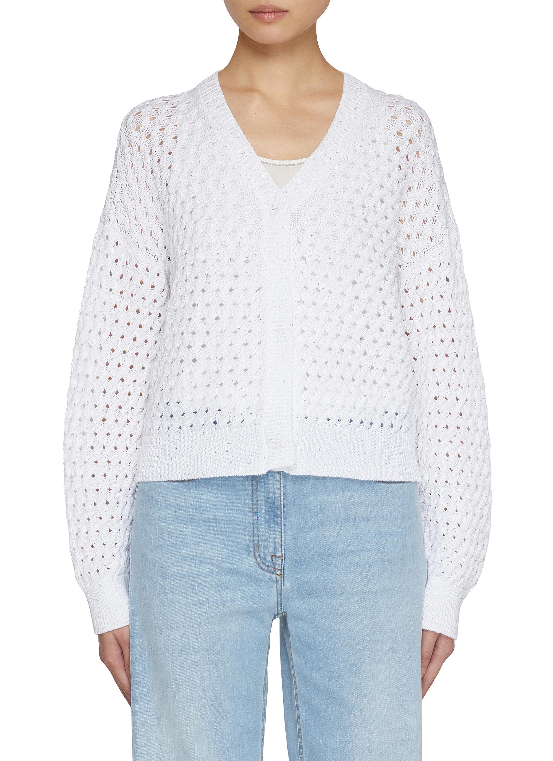 PESERICO | Loose Gauge Knit Cardigan | Women | Lane Crawford