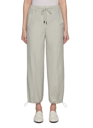 Main View - Click To Enlarge - PESERICO - Elasticated Drawstring Pants