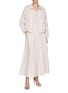 Figure View - Click To Enlarge - PESERICO - High Neck Tech Canvas Jacket