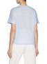 Back View - Click To Enlarge - PESERICO - Drawstring Hem Flax Cotton T-shirt