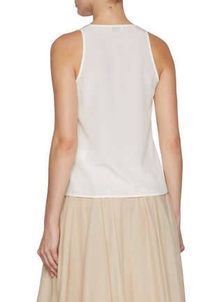 Back View - Click To Enlarge - PESERICO - Scoop Neck Monili Trim Tank