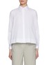 Main View - Click To Enlarge - PESERICO - Back Pleat Embellished Cuff Shirt