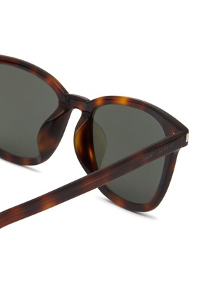 Detail View - Click To Enlarge - SAINT LAURENT - Recycled Acetate Square Sunglasses