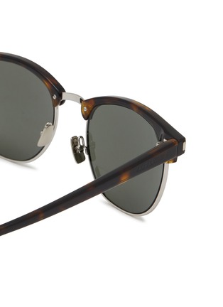 Detail View - Click To Enlarge - SAINT LAURENT - Recycled Acetate Horn-Rimmed Sunglasses