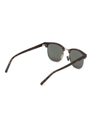 Figure View - Click To Enlarge - SAINT LAURENT - Recycled Acetate Horn-Rimmed Sunglasses