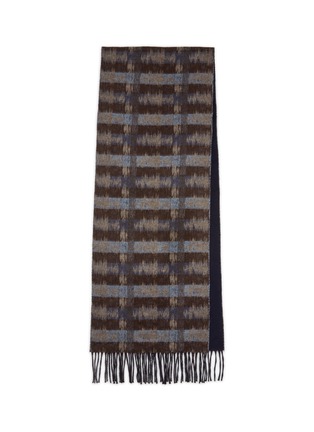 Main View - Click To Enlarge - PIACENZA 1733 - Bicolour Striped Silk Cashmere Scarf