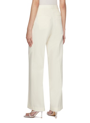 Back View - Click To Enlarge - FABIANA FILIPPI - Straight Leg Wool Linen Pants