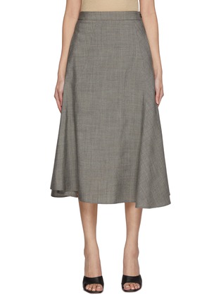 Main View - Click To Enlarge - FABIANA FILIPPI - Bias Hem Wool Skirt