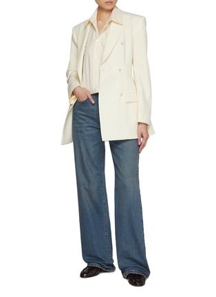 Figure View - Click To Enlarge - FABIANA FILIPPI - Straight Leg Medium Wash Denim Pants