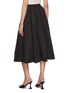 Back View - Click To Enlarge - FABIANA FILIPPI - Embroidered Piping Poplin Circle Skirt