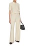 Figure View - Click To Enlarge - FABIANA FILIPPI - Sequin Cotton Linen Knit Polo Shirt