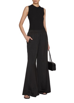 Figure View - Click To Enlarge - FABIANA FILIPPI - Elastic Waist Satin Pants