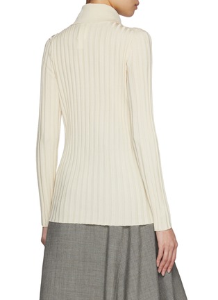 Back View - Click To Enlarge - FABIANA FILIPPI - Button Down Rib Knit Polo Top