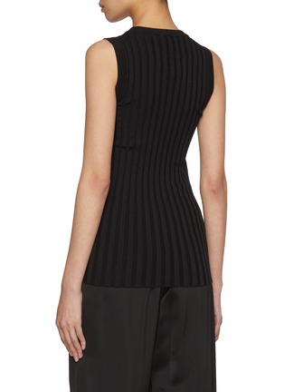 Back View - Click To Enlarge - FABIANA FILIPPI - Sleeveless Ribbed Knit Top