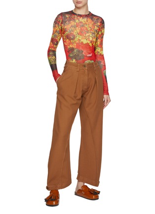 Figure View - Click To Enlarge - JW ANDERSON - Twisted Seam Cotton Trousers