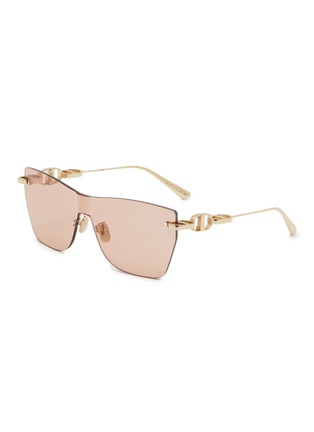 Main View - Click To Enlarge - DIOR - CD Chain M3U Metal Square Sunglasses