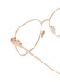 Detail View - Click To Enlarge - DIOR - Cdioro S3F Metal Angular Optical Glasses