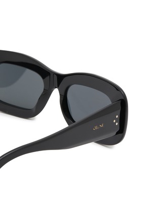 Detail View - Click To Enlarge - CELINE - Bold 3 Dots Acetate Rectangle Sunglasses