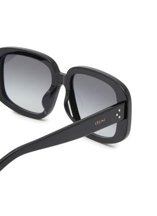 Detail View - Click To Enlarge - CELINE - Bold 3 Dots Acetate Square Sunglasses