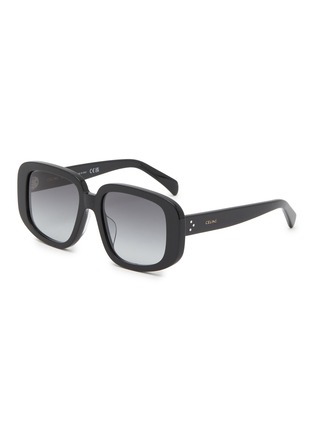 Main View - Click To Enlarge - CELINE - Bold 3 Dots Acetate Square Sunglasses