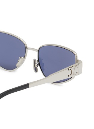 Detail View - Click To Enlarge - CELINE - Triomphe Metal Cateye Sunglasses