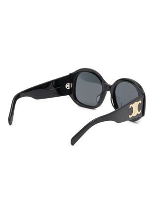 Figure View - Click To Enlarge - CELINE - Maxi Triomphe Acetate Round Sunglasses