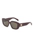 Main View - Click To Enlarge - CELINE - Triomphe Acetate Rectangle Sunglasses