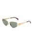 Main View - Click To Enlarge - CELINE - Triomphe Metal Cateye Sunglasses