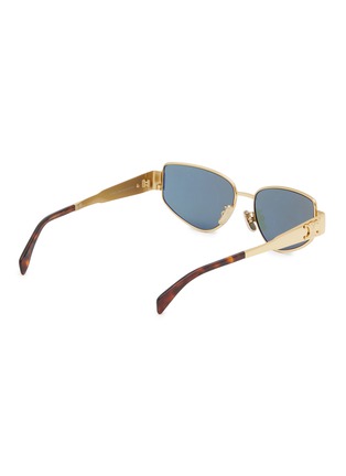 Figure View - Click To Enlarge - CELINE - Triomphe Metal Cateye Sunglasses