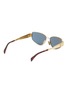 Figure View - Click To Enlarge - CELINE - Triomphe Metal Cateye Sunglasses