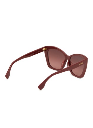 Figure View - Click To Enlarge - FENDI - Lettering Acetate Square Sunglasses