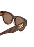 Detail View - Click To Enlarge - FENDI - Baguette Round Sunglasses