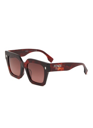 Main View - Click To Enlarge - FENDI - Fendi Roma Acetate Square Sunglasses