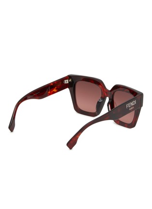 Figure View - Click To Enlarge - FENDI - Fendi Roma Acetate Square Sunglasses