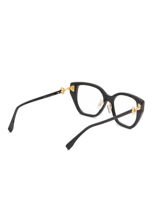 Figure View - Click To Enlarge - FENDI - FF Diamonds Acetate Cateye Optical Glasses