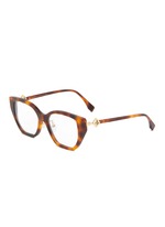【関税＆送料込み】Fendi Beauty Cases FENDI | FF Diamonds Acetate Cateye Optical Glasses | BROWN